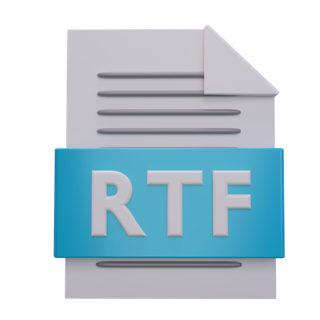 RTF-Datei  3D Icon