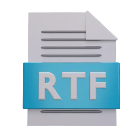 RTF-Datei  3D Icon