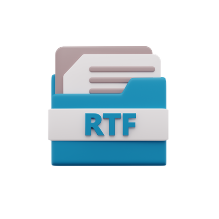 RTF-Datei  3D Icon