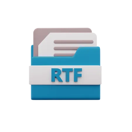 RTF-Datei  3D Icon