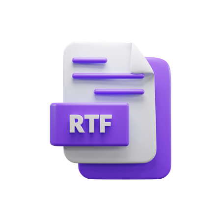 Rtf File  3D Icon