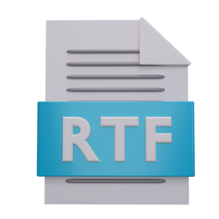 Rtf File  3D Icon