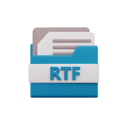 Rtf File 3D Icon