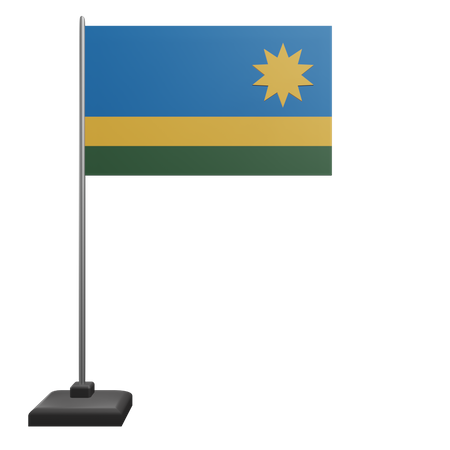 Ruanda Flagge  3D Icon