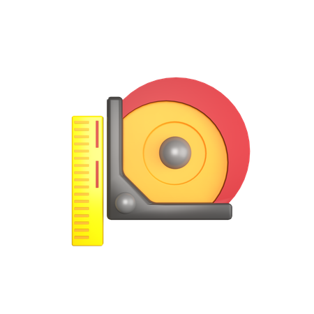 Mètre à ruban  3D Icon