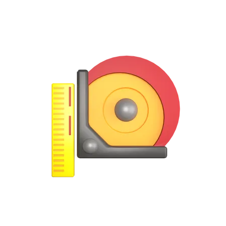 Mètre à ruban  3D Icon