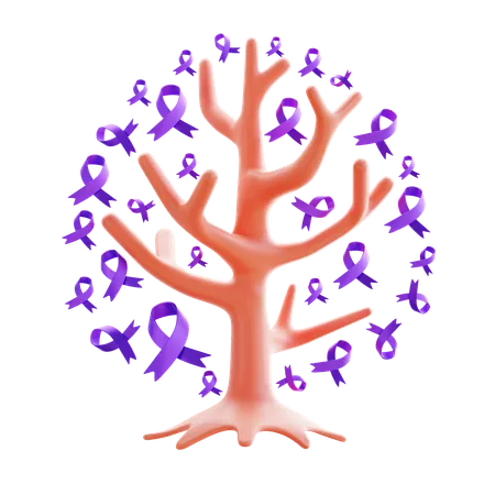 Ruban arbre de vie  3D Icon