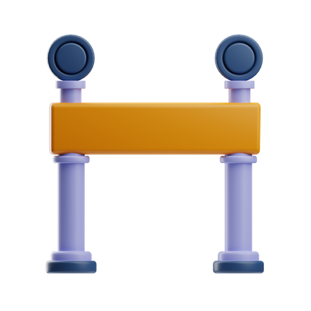 Barrière de ruban  3D Icon