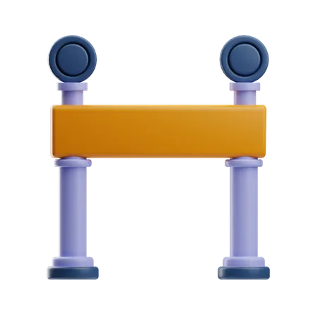 Barrière de ruban  3D Icon