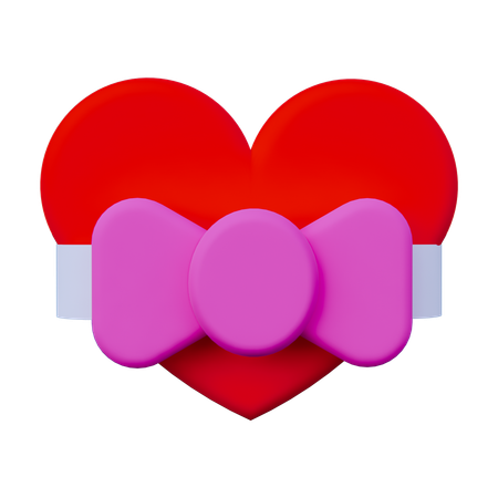 Ruban coeur  3D Icon