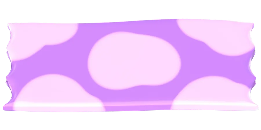 Ruban washi violet  3D Icon