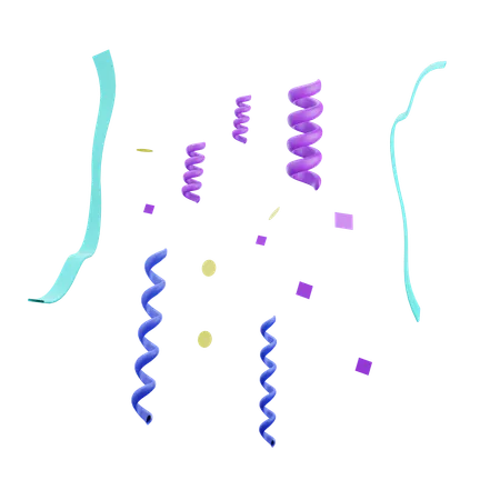 Rubans de fête  3D Icon