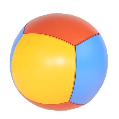 Rubber Ball Illustration In 3 D Design 3D Icon