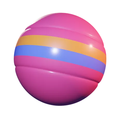 Rubber Ball Kid Toy 3 D Icon 3D Icon
