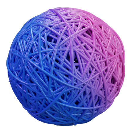 Rubber Band Ball 3D Icon