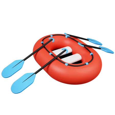 Rubber Boat  3D Icon