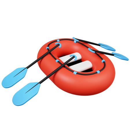 Rubber Boat  3D Icon