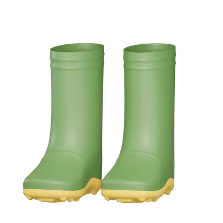 Rubber Boot 3 D Illustration 3D Icon