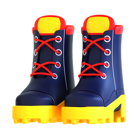 Rubber Boots  3D Icon
