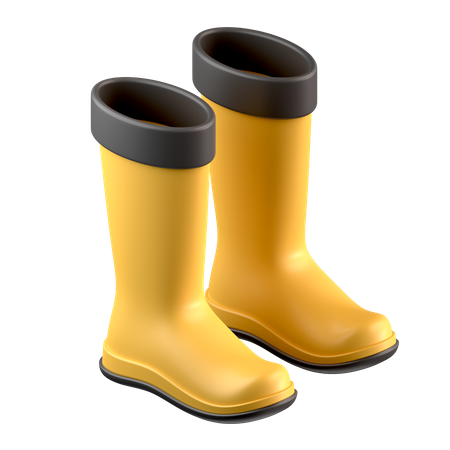 Rubber Boots  3D Icon