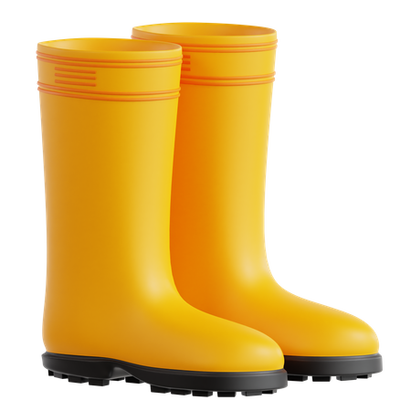 Rubber Boots  3D Icon