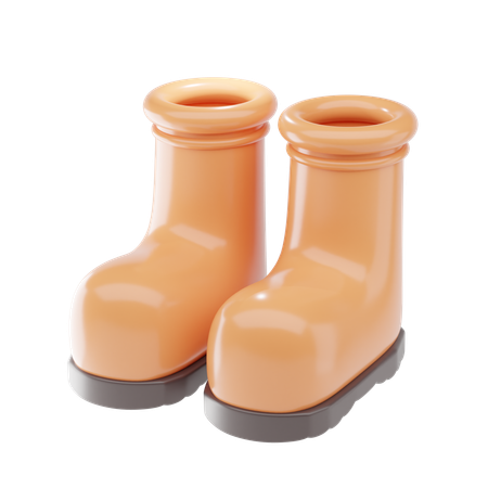 Rubber Boots  3D Icon