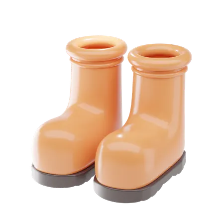 Rubber Boots  3D Icon