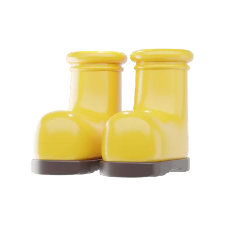 Rubber Boots  3D Icon