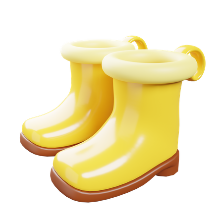 Rubber Boots  3D Icon