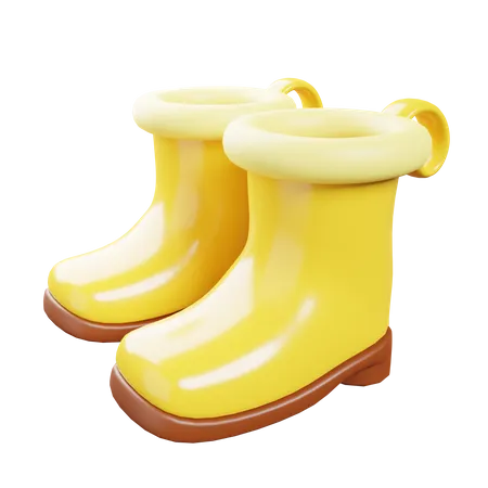 Rubber Boots  3D Icon