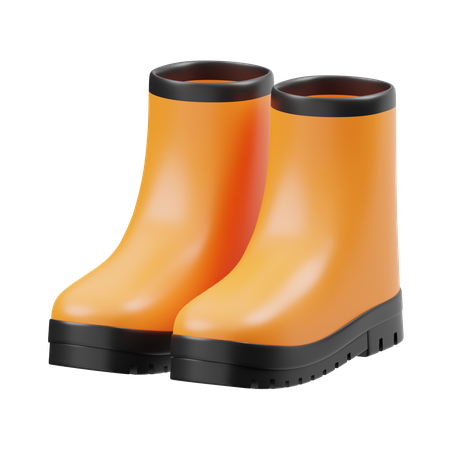 Rubber Boots  3D Icon