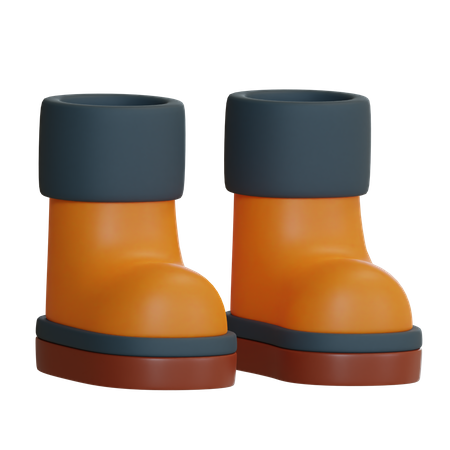 Rubber Boots  3D Icon
