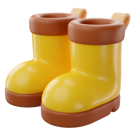 Rubber Boots  3D Icon