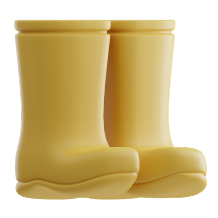Rubber Boots  3D Icon