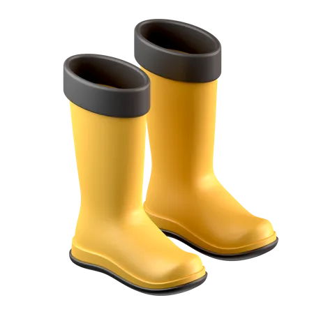Rubber Boots  3D Icon