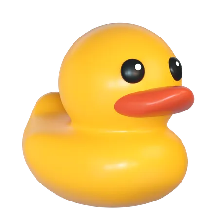 Rubber Duck Illustration In 3 D Design 3D Icon