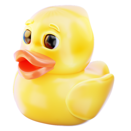 ゴム製のアヒルのおもちゃ  3D Icon
