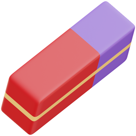 Rubber Eraser  3D Icon