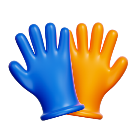 Rubber Gloves  3D Icon