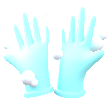 Rubber Gloves 3D Illustration