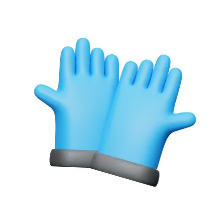 Rubber Gloves  3D Icon