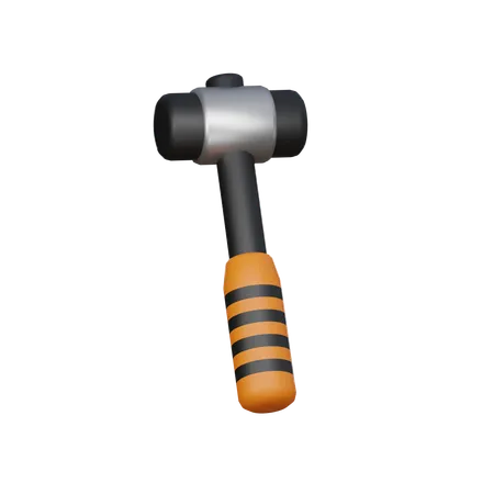 Rubber Hammer 3 D Icon 3D Icon