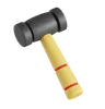 Rubber Hammer 3D Icon