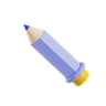 lead pencil 3d logo