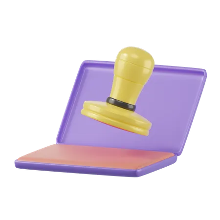 Rubber Stamp  3D Icon