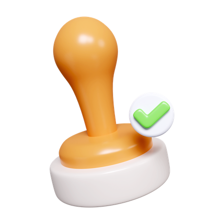 Rubber Stamp  3D Icon