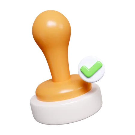 Rubber Stamp  3D Icon