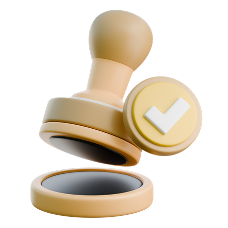 Rubber Stamp  3D Icon