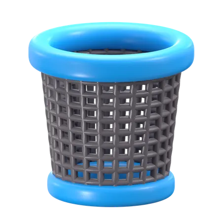 Rubbish Bin 3 D Cleaning Service Icon 3D Icon