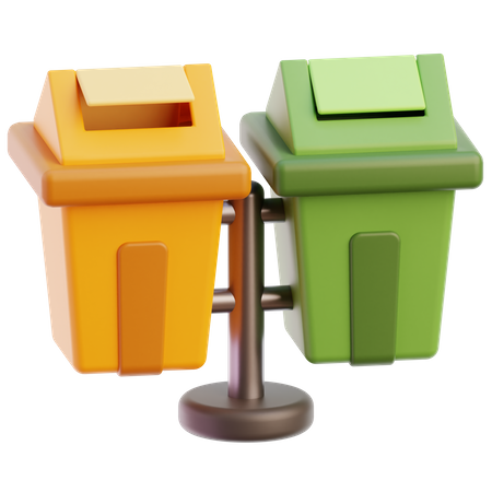 Rubbish Bin  3D Icon